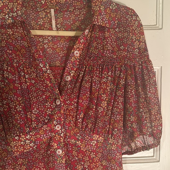 Pink Free People Bonnie Mini Dress - Picture 5 of 7